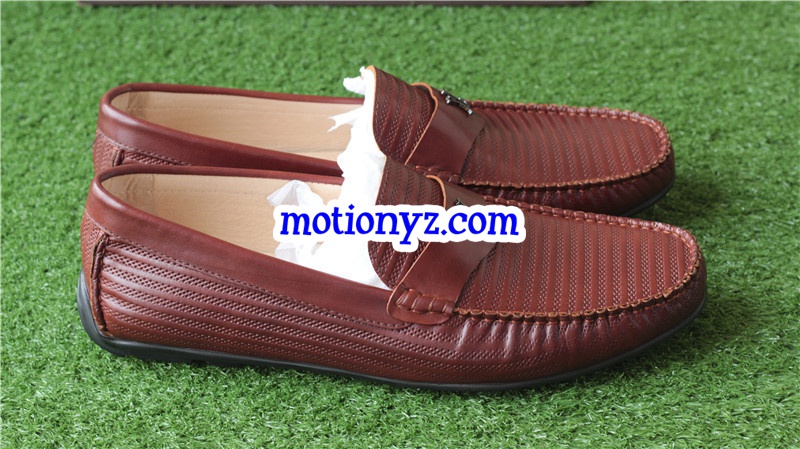 Men Brand Leather Shoes Brown